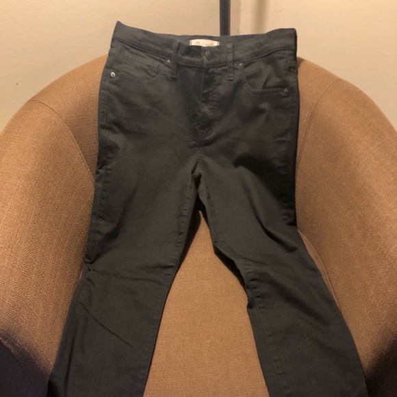 Madewell Denim - Madewell High Rise Black Skinny Jeans